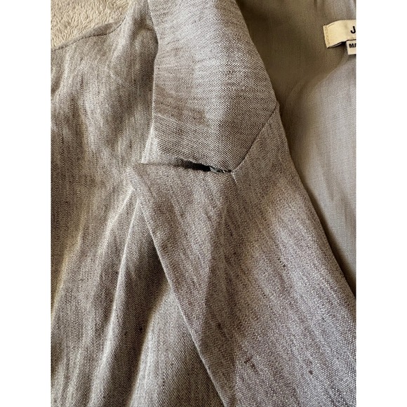 Jason Wu Sleeveless Blazer Dress Linen Blend‎ Belted Gray Size L - Picture 6 of 6